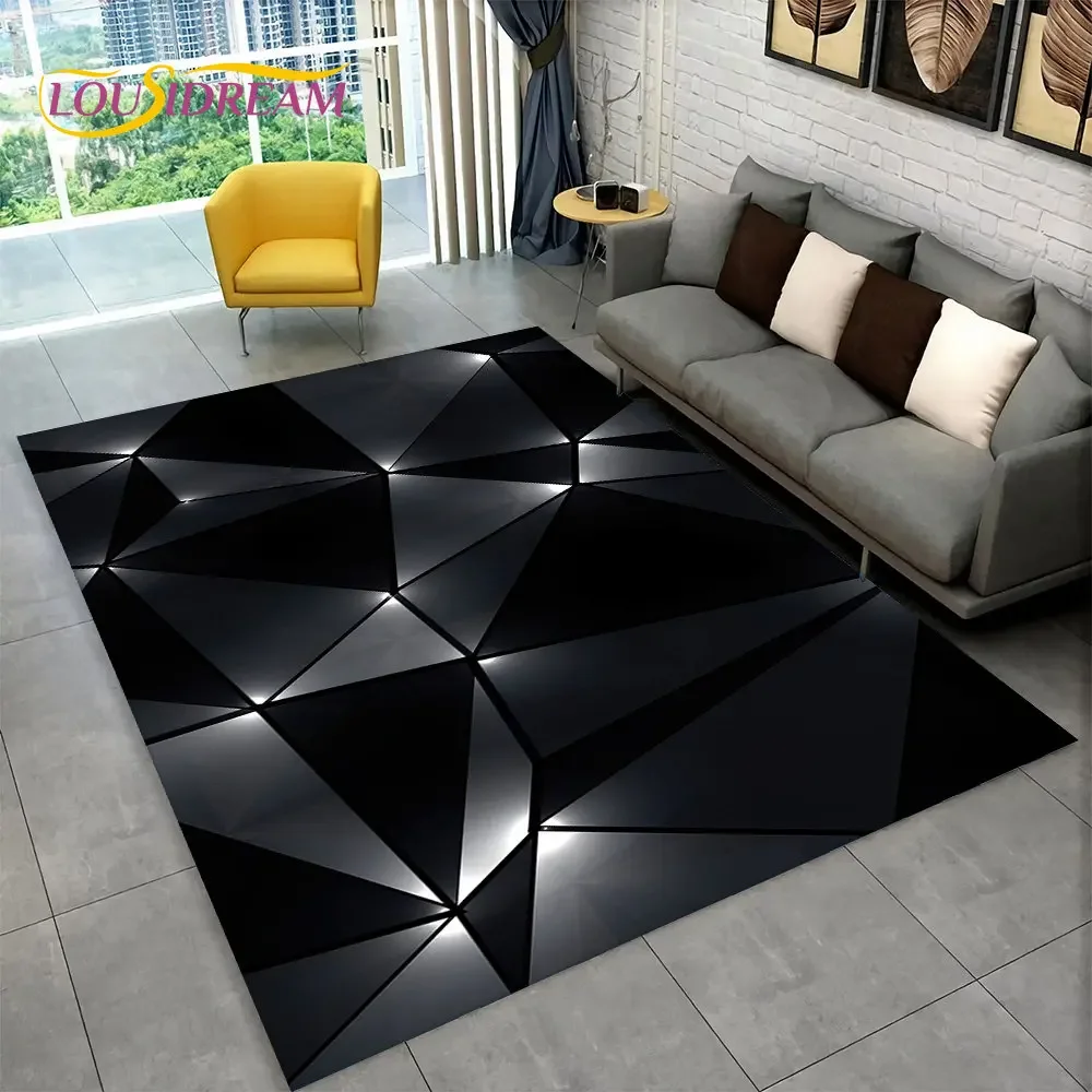 3D Geometric Illusion Rug 3
