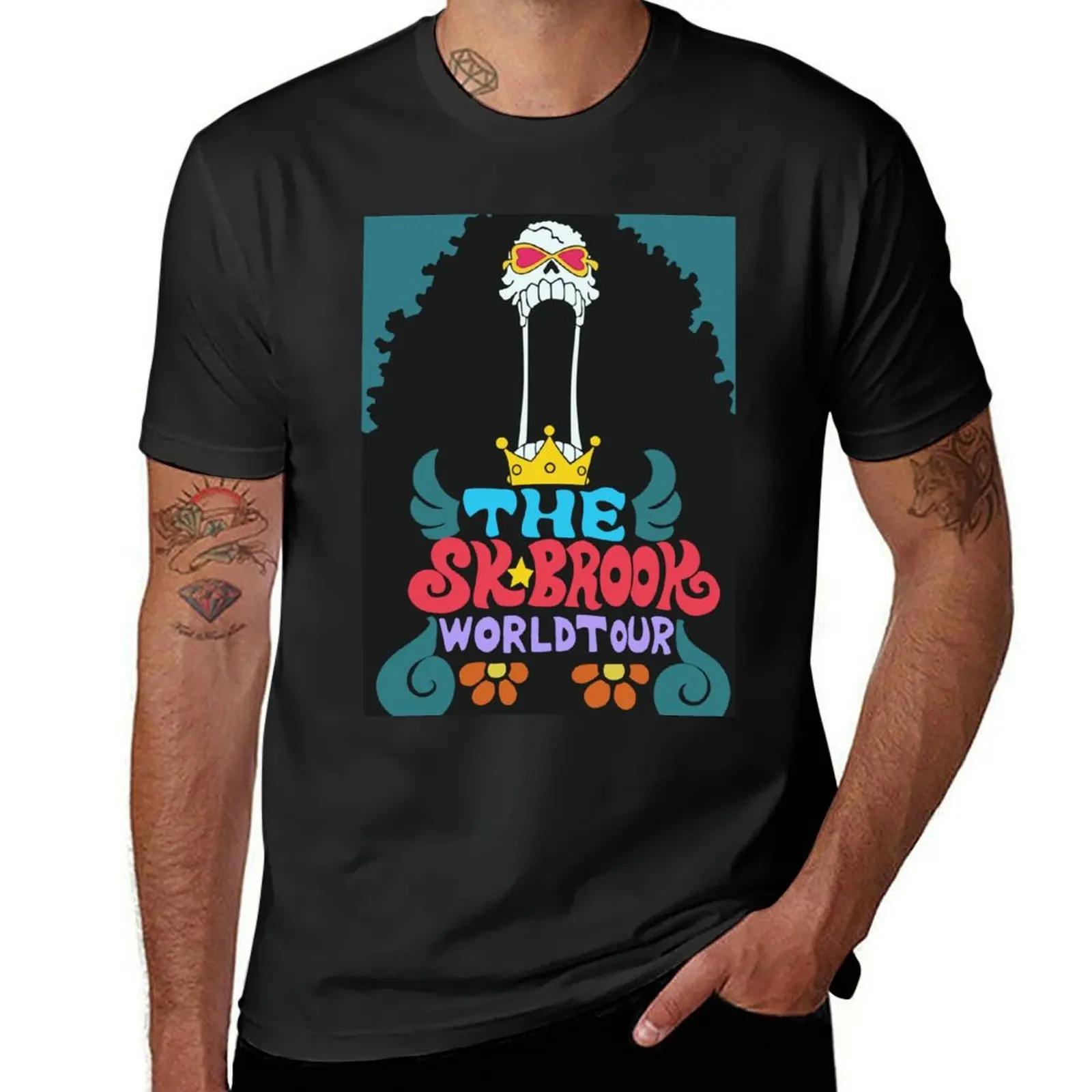 Brook World Tour T-Shirt funnys vintage quick drying blacks men t shirts