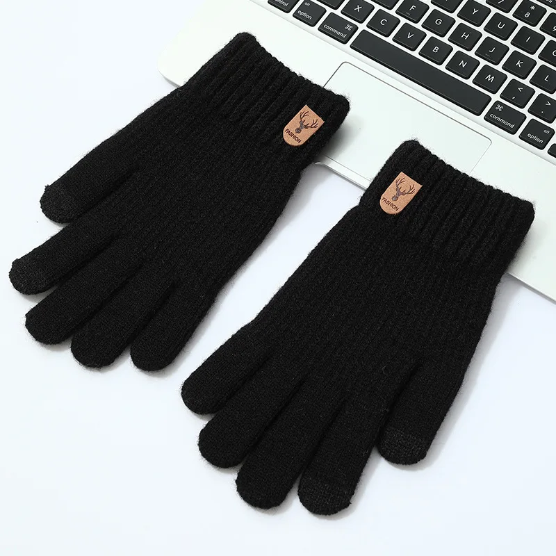 Image for Winter Warm Knitted Gloves Mobile Phone Touchscree 
