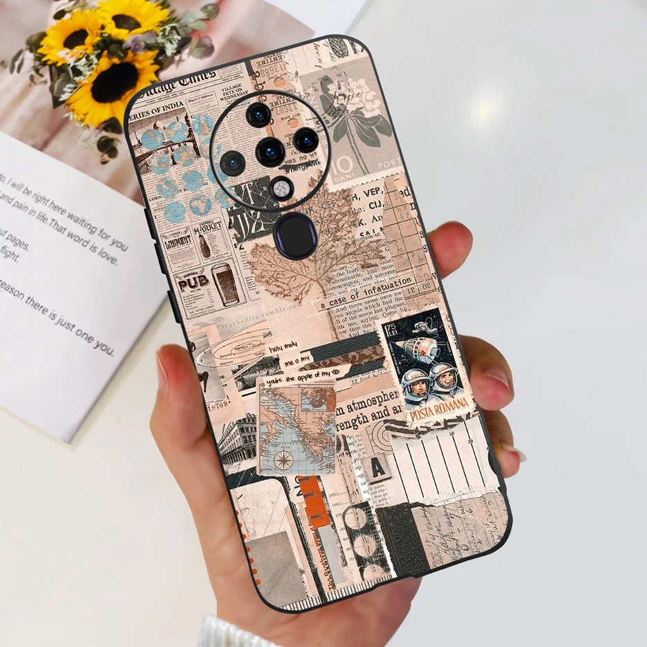 Cute Fashion Painted Soft Silicone Phone Case with Bumper 6.8