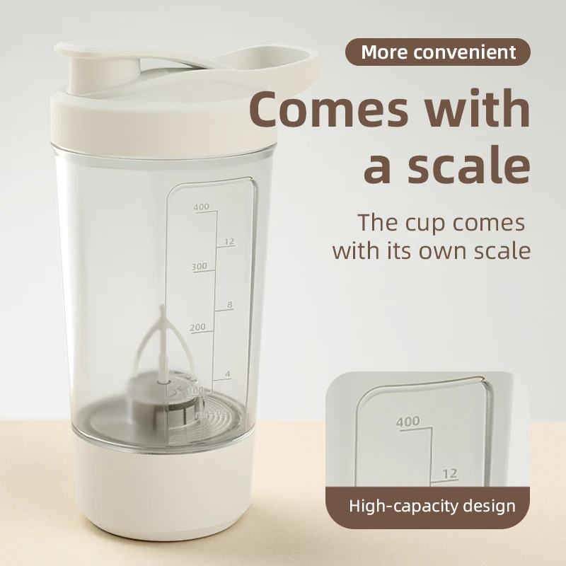 Portable Electric Mixing Cup Rechargeable Coffee Mixing Cup Fully Automatic Rotating Milk Cup Mini Mixing Cup Shaking Cup 4
