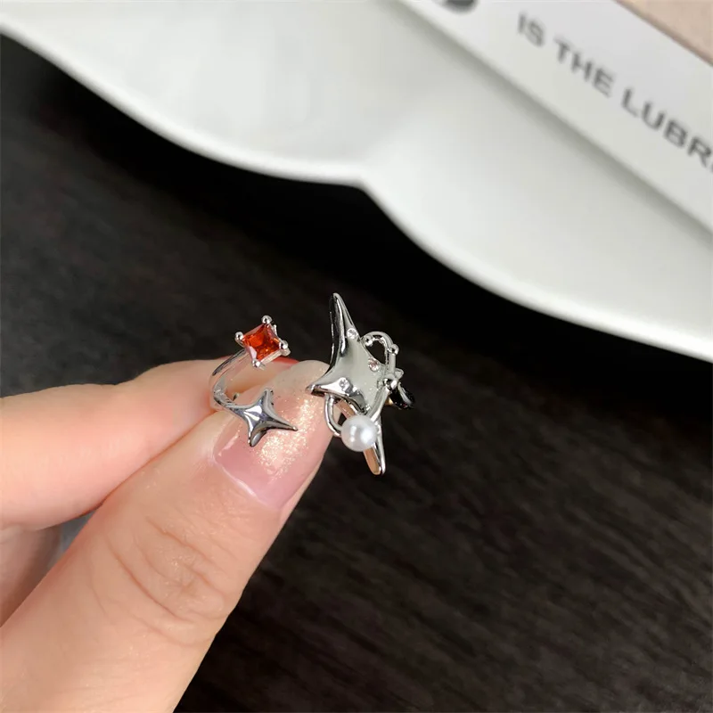 Red Glaze Gothic Butterfly Ring - Trendy Unisex Party Jewelry Gift
