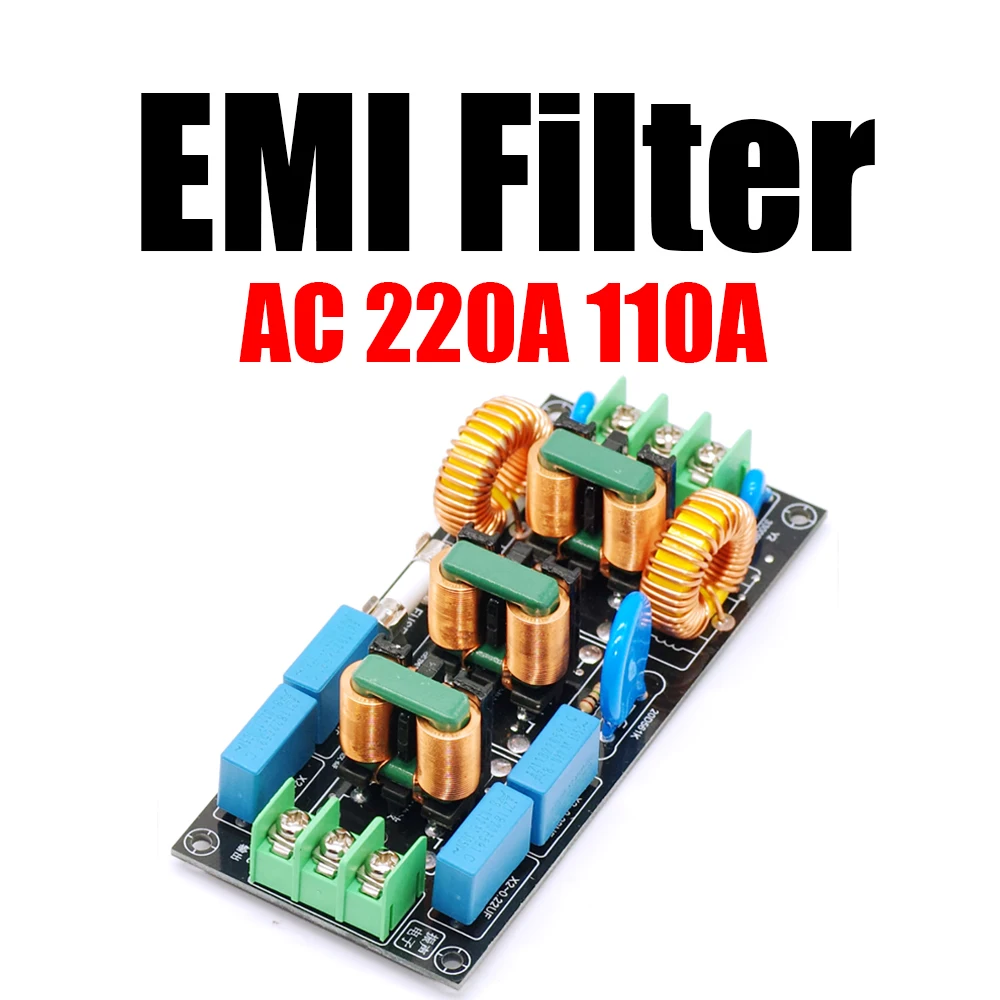 Four-Level Audio AC 220V Power Supply EMI EMI Filter 110V Differential Mode Common Mode Emc Safety Rules Fcc 4a