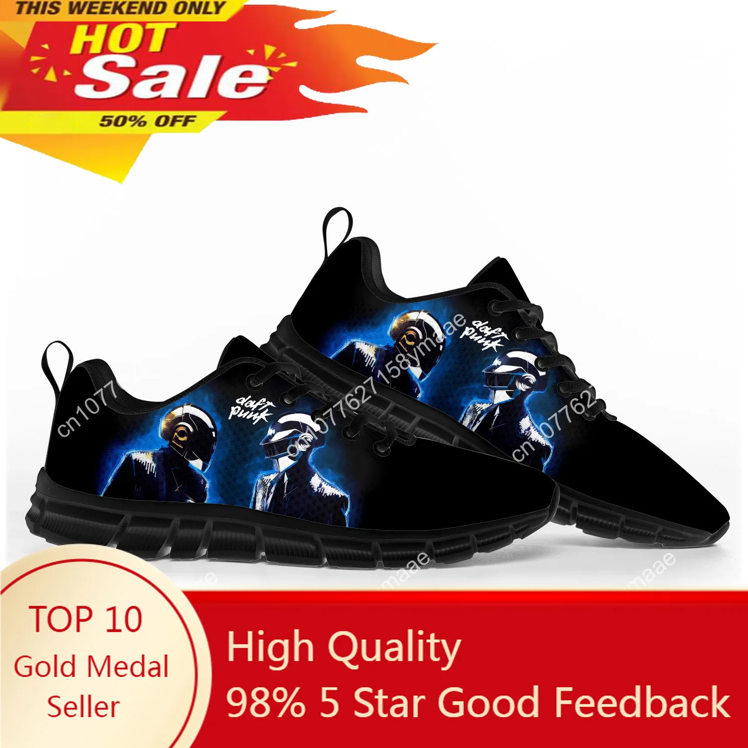 

Daft Punk Sports Shoes Mens Womens Teenager Kids Children Sneakers High Quality Parent Child Sneaker Customize DIY Couple Shoe