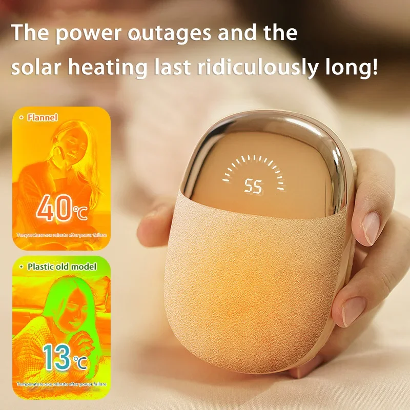 Portable Hand Warmer Xiaomi Hand Warmer 100000mAh Plush Smart Constant Temperature Rapid Heating