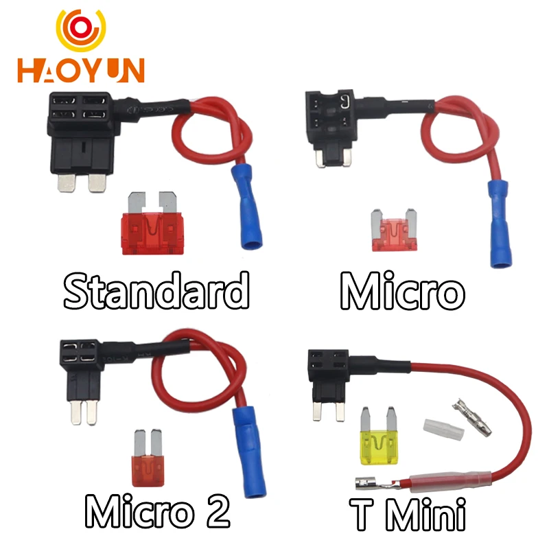 10-2PCS-12V-MINI-SMALL-MEDIUM-Size-Car-Fuse-Holder-Add-a-circuit-TAP ...