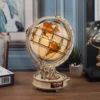 Wooden Globe Lamp 3D Puzzle Games for Birthday Gift for Kids Adults for Home Decor Building Blocks 3D 1