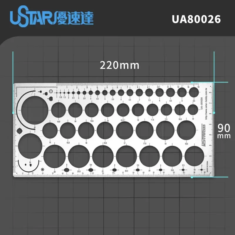 Ustar UA80026~UA90036 Etching Line Plate Model Modification Craft Tools Plastic Model Kits-model tools