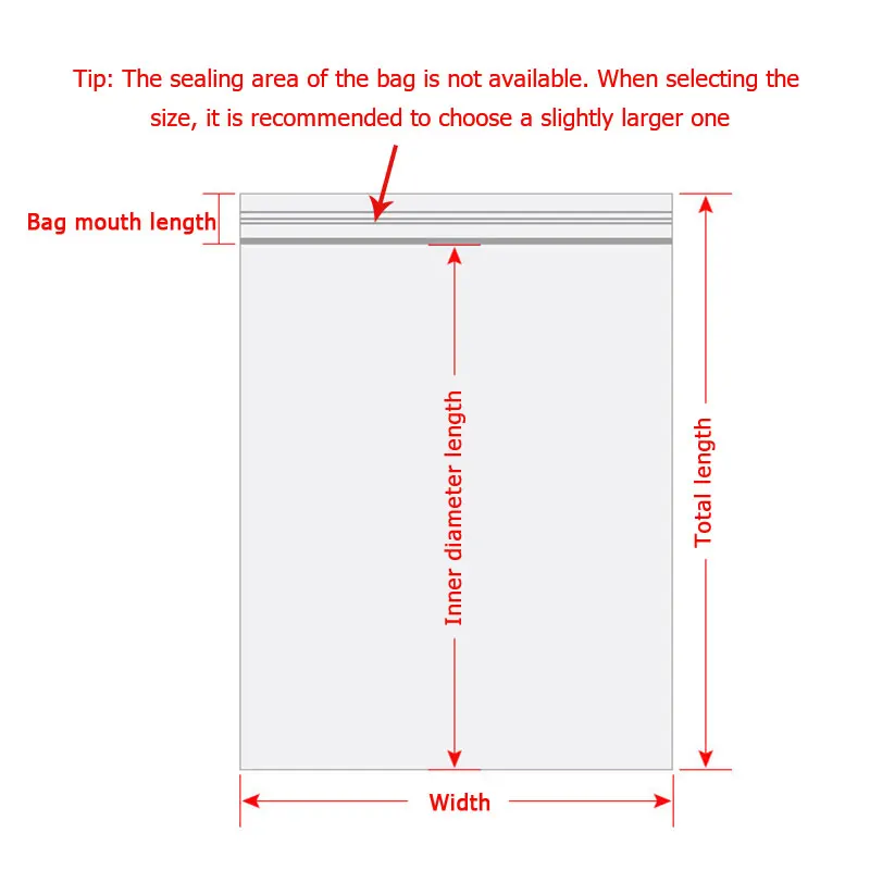 Small Plastic Ziplock Bags Resealable Transparent Jewelry Shoe Bag Vacuum Storage Bag Food Storage Poly Clear Bags 100 PCS