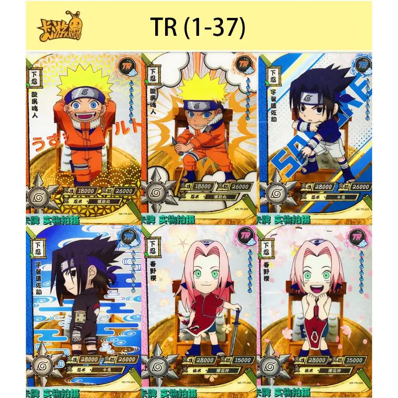 

Kayou Naruto Tr 001~037 Series Anime Characters Gaara Uchiha Itachi Rock Lee Rare Toys Collection Card Christmas Birthday Gift