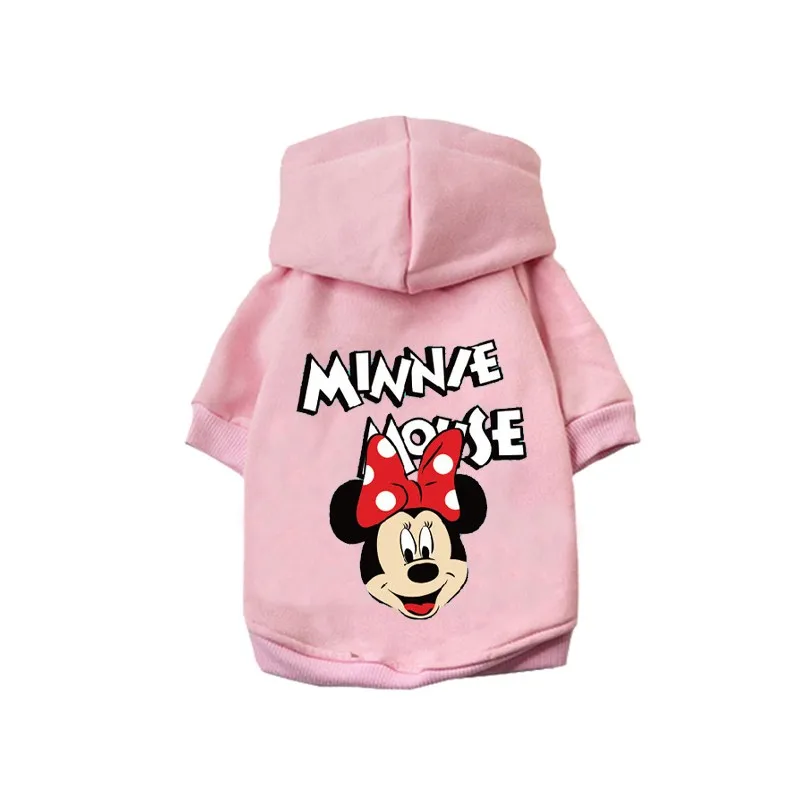 Disney Pet Dog Clothes Mickey Minnie Hoodies For Small Medium Dogs Sweatshirt pet clothes