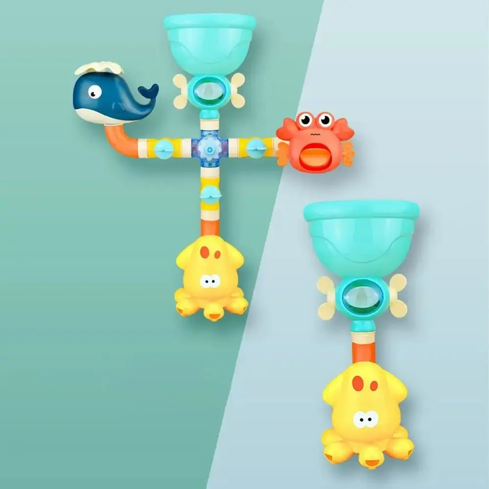 Suction Cup Dinosaur Egg Shower Toys Outdoor Universal Sensory Play Water Wheel Water Toy ABS Water Slide Marine Ocean Bath Toys