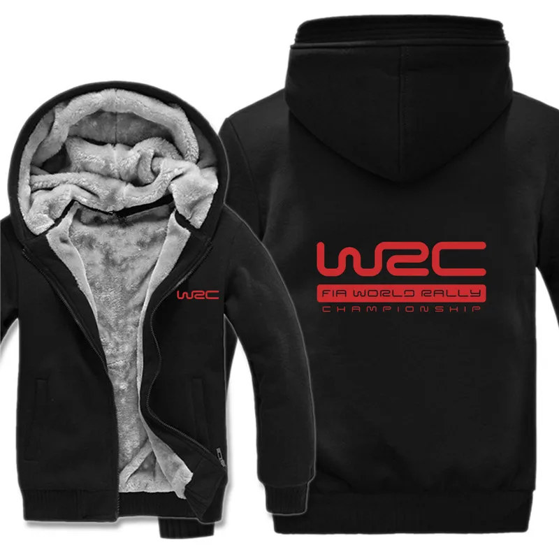 World Rally Championship WRC Hoodies Winter Warm Fleece Zipper WRC Men Coat Jacket Sweatshirt 3