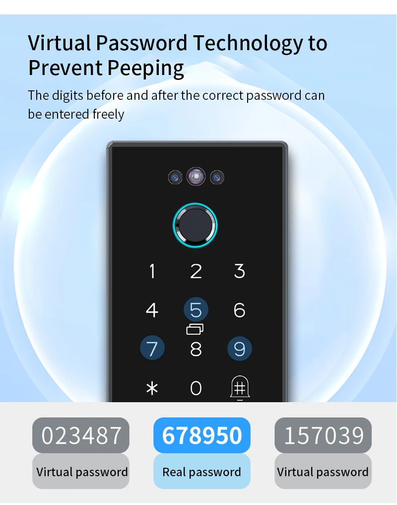 Ttlock Face Recognition Smart Lock Controller Facial Access Control Keypad Biome