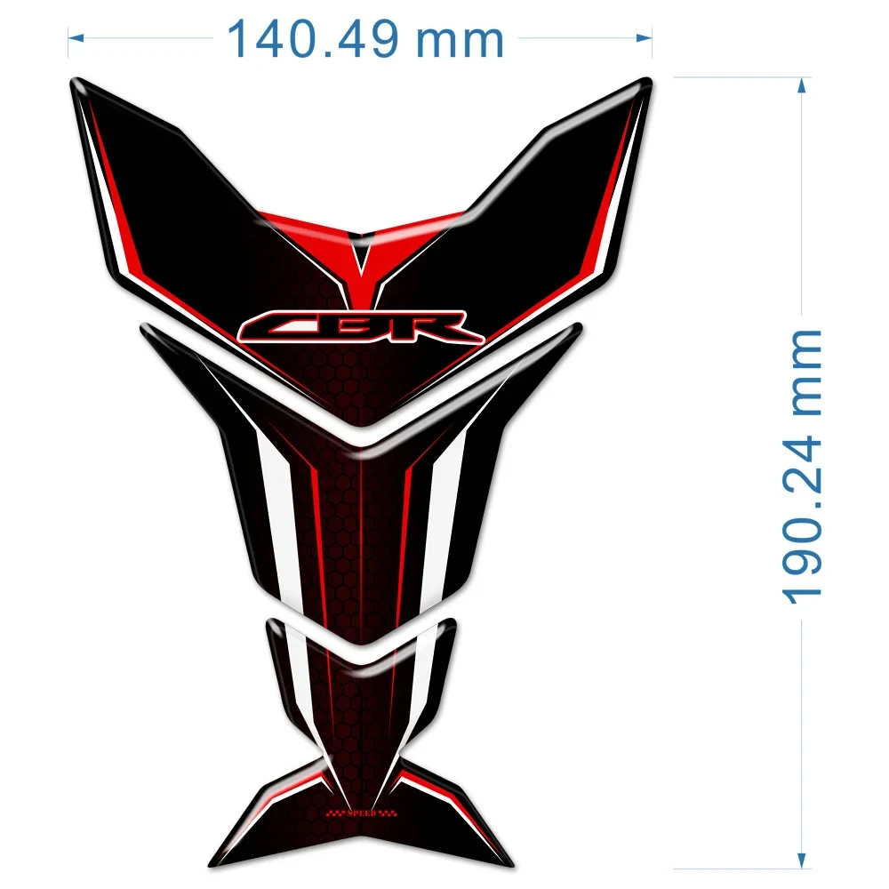 Emblem 600RR 650R 1000RR For Honda CBR 600 650 1000 F R RR Stickers Decal Tank Pad Protection CBR1000RR CBR650F CBR600RR CBR650R