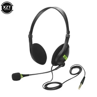 3.5mm Noise Cancelling Wired Headphones Adjustable Earphones Business Headset With Microphone For PC /Laptop/Computer 1