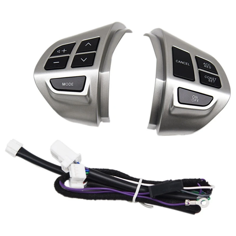 

Переключатель управления аудио на руль автомобиля для MITSUBISHI LANCER OUTLANDER ASX 2007 2008 2009 2010 2011, хромированные комплекты деталей