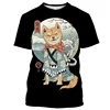 Japanese Cat Art Print T Shirts 6