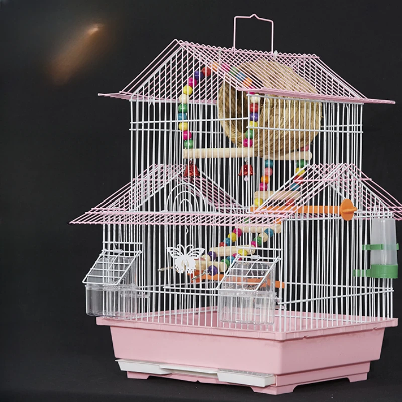 

Metal Budgie Bird Cage Chassity Decoration Feeder Outdoor Bird Cage Pigeon Parrot House Nido Para Pajaros Furniture YN50BC