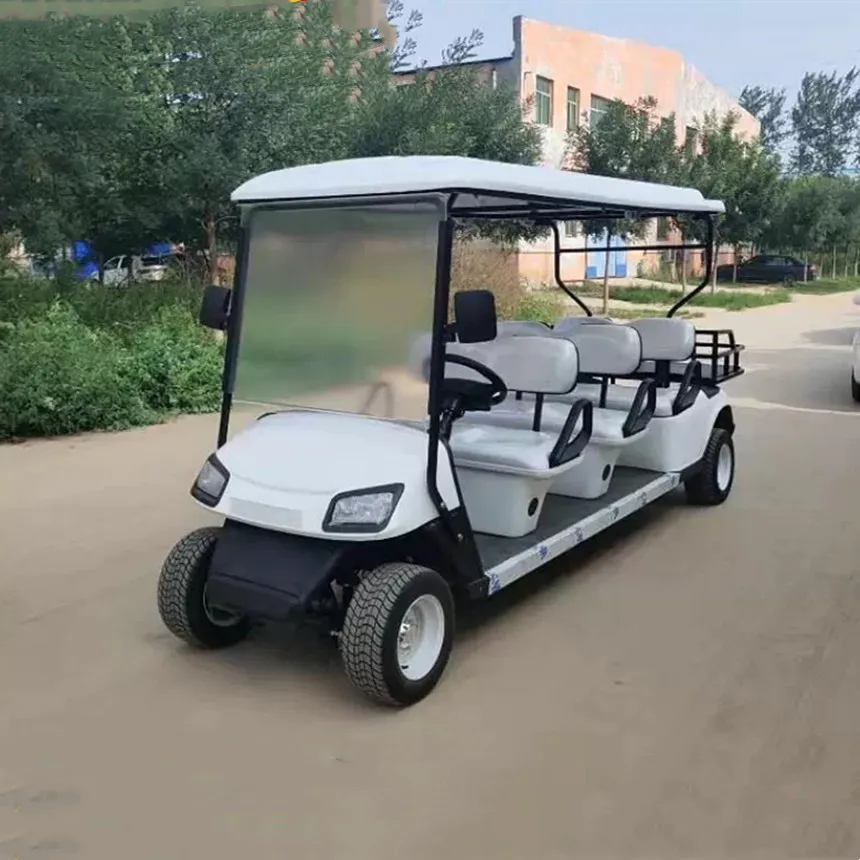 

Best Price 2/4/6 Seater Multi-Color Flashing Electric Golf Cart 4000/5000/7000W 48/60/72V Electric Golf Cart With Luggage Rack