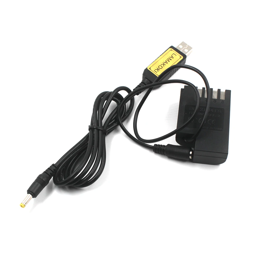 Dmw-Blf19E Batteria Fittizia Dmw Dcc12 Accoppiatore + Accumulatori Adattatore Usb Per Panasonic Lumix Dmc-Dmc-Gh3 Dmc-Gh4 Gh5 Gh4 Gh5S G9