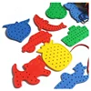 Montessori Sensory Toys Early Learning Basic Life Skills Busy Board Kids Lacing Threading Game Educational Gifts 2