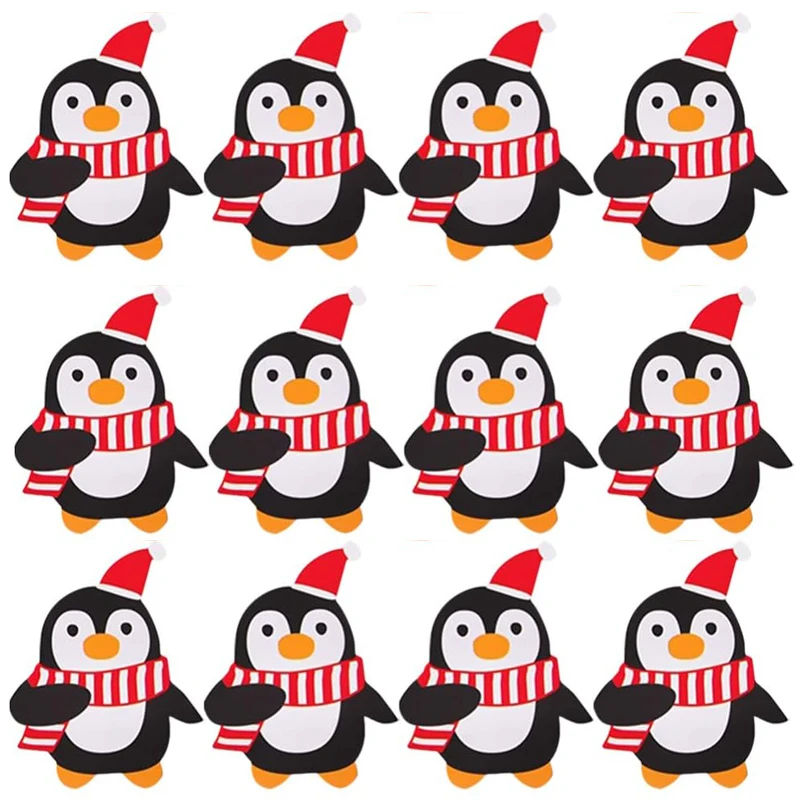 thumbnail image 1 of 100/25 piezas de tarjetas de papel con forma de piruleta de Papá Noel, soporte para envolver dulces navideños, suministros de decoración para fiestas de Año Nuevo, 1 of 5