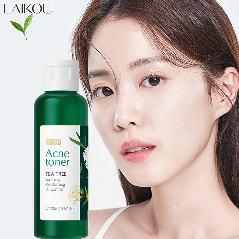 

LAIKOU Moisturizing FaceToner Natural Tea Tree Oil Extract Acne Treatment Pimple Scar Remover Beauty Health Korean Skincare