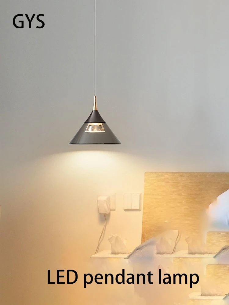 

LED Pendant Lamp Light Luxury Bedside Bedroom Chandelier Nordic Modern Minimalist Restaurant Bar Counter Small Ceiling Spot Home