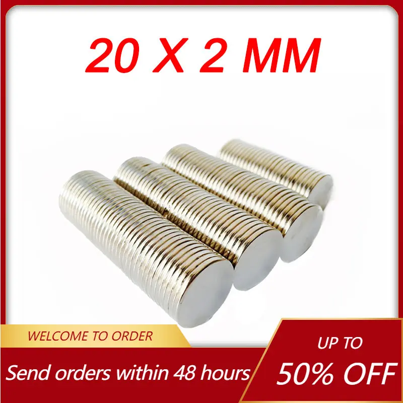 

5/10/15/20 Pcs 20x2mm Neodymium Magnet N35 Rare Earth Magnets Fridge Magnets Super Strong NdFeB Permanent Magnetic imanes Disc