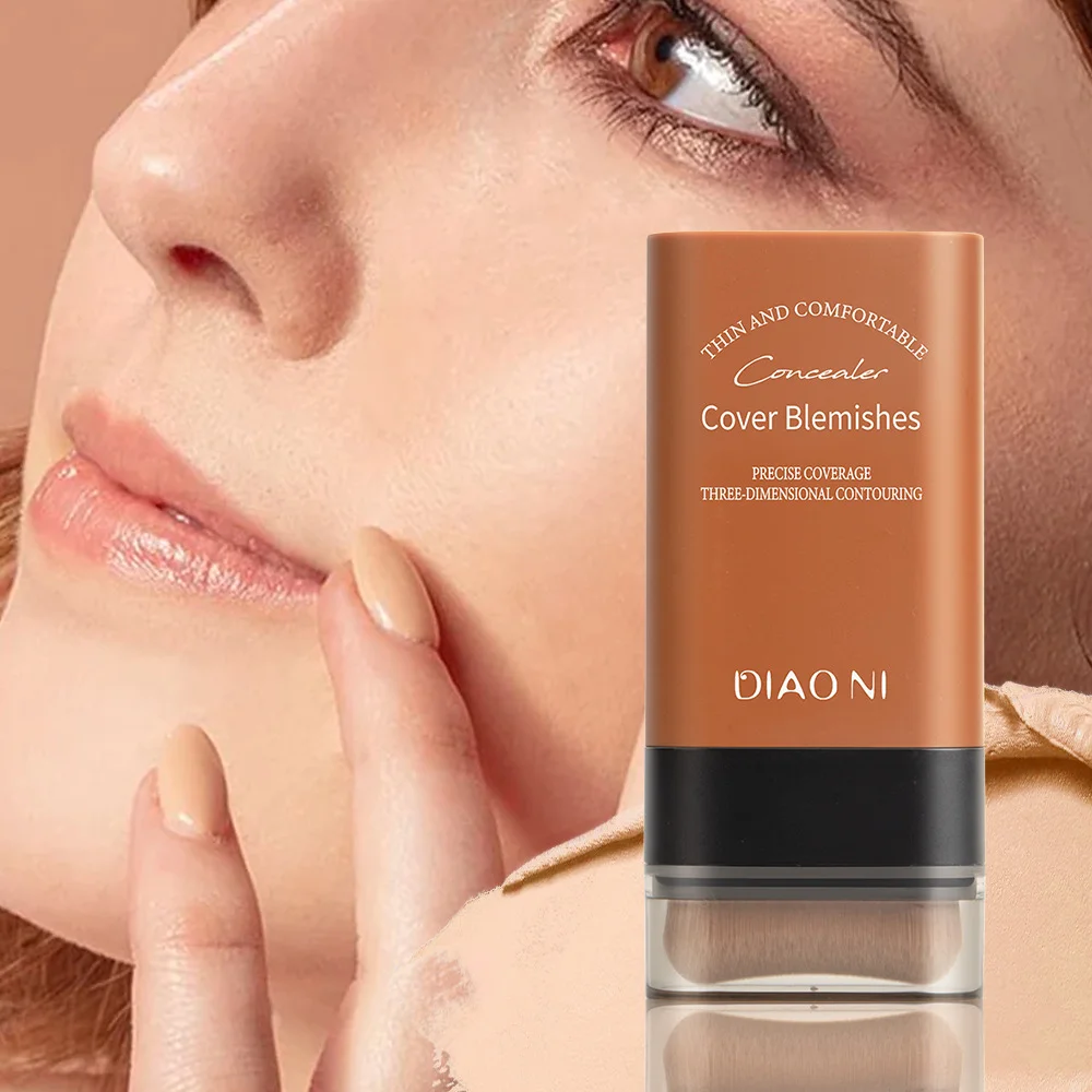Eraser Foundation Stick,Velvet Moist Light Concealer Liquid Foundation Long-lasting Flawless Makeup Face Beauty Makeup Cosmetics 2
