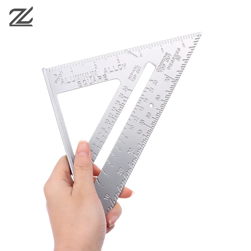 

Triangle Rule 90 Degree Thickening Angle Rule Stainless Steel Carpenter Measurement Square Ruler Woodworking Triangle Ruler