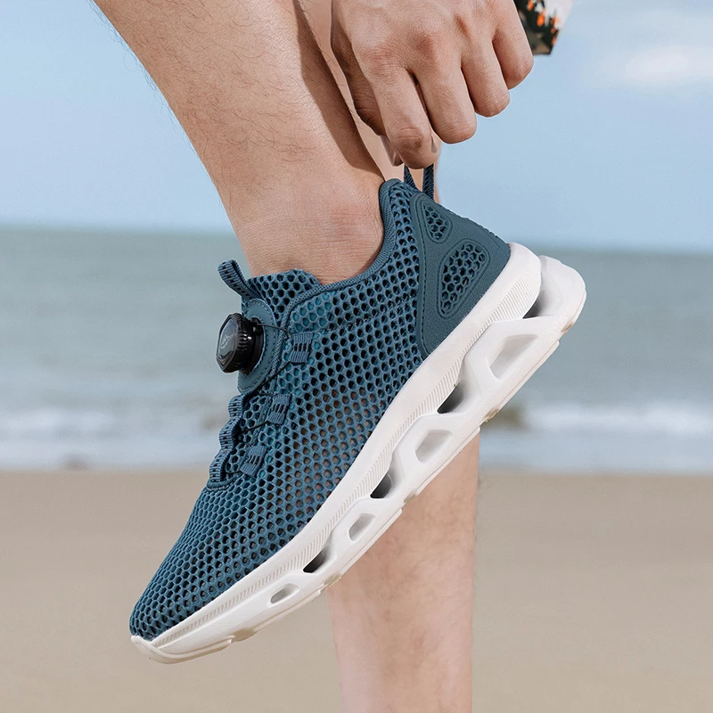 Unisex Quick Dry Barefoot Aqua Shoes for Outdoor Watersports River Trekking Creek Hiking Boating Lightweight Rotating Buckle