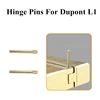 2pcs Gold/Silver Hinge Pins For Dupont L1/Ligne 1 Lighter Case Link Top Cover Case Body Connecting DIY Repair Parts Accessories 2