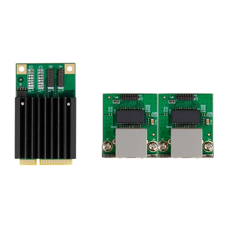 미니 PCI-Express ST7543 듀얼 포트 기가비트 서버 산업용 네트워크 카드 재고 있음