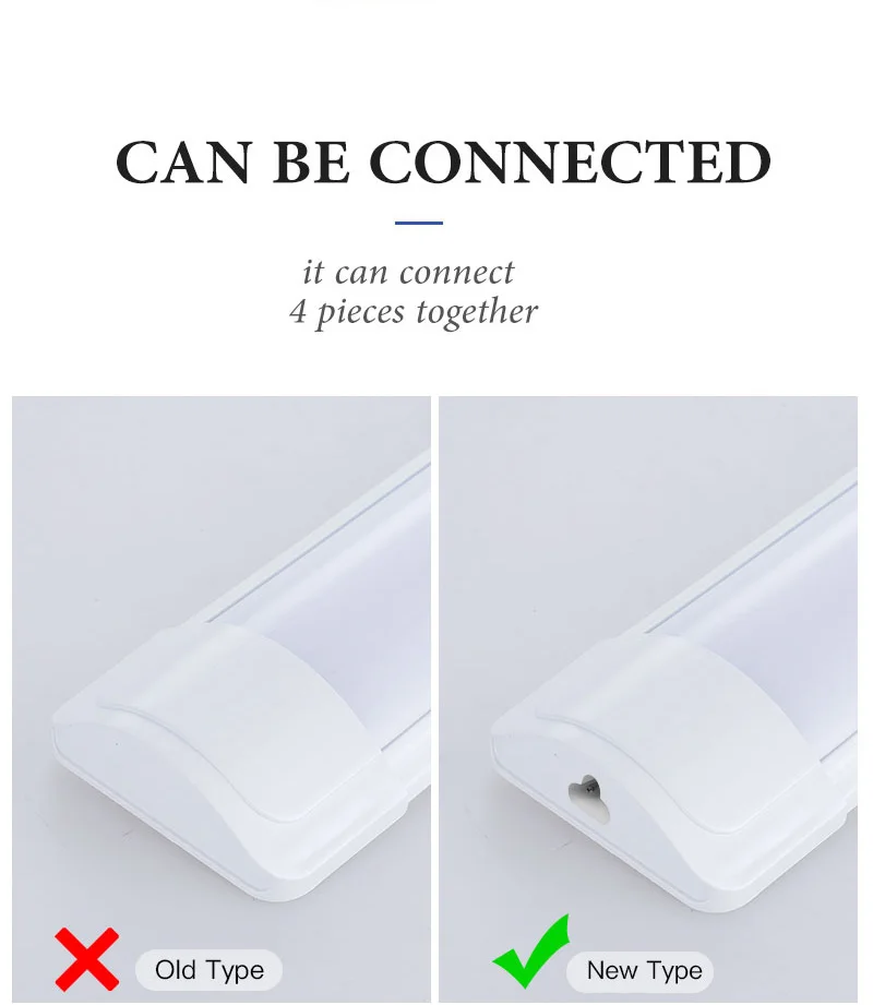 Description Picture 5 of itemConnectable Light Tubes LED With Switch Cable 110V Home Strip Luminaire 10-20W Interior Office Reading Mirror Ceiling Lamp Bulbs