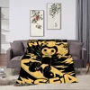 B-Bendy and the ink machines Game Blanket Skin friendly comfort warm soft plush blanket suitable sofa living room office bedroom 4
