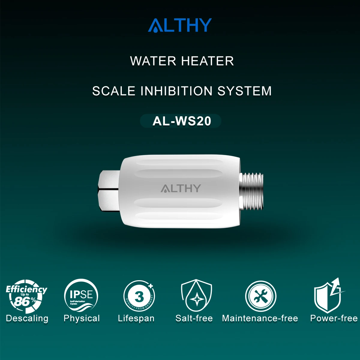 ALTHY IPSE Terminal Scale Inhibition Water Softener System Descaler Anti  Limescale u0026 Hard water for Water Heater Shower Filter - AliExpress