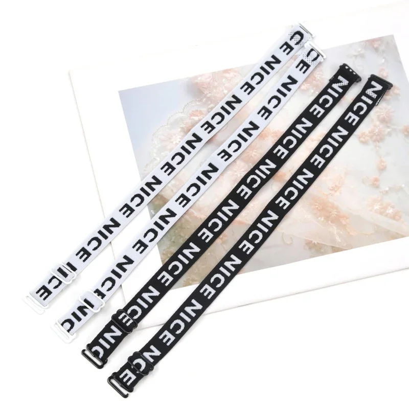 Adjustable Elastic Bra Double Shoulder Strap Women Girls Replacement Sports Bralette Underwear Shoulder Belt Hook Accessories