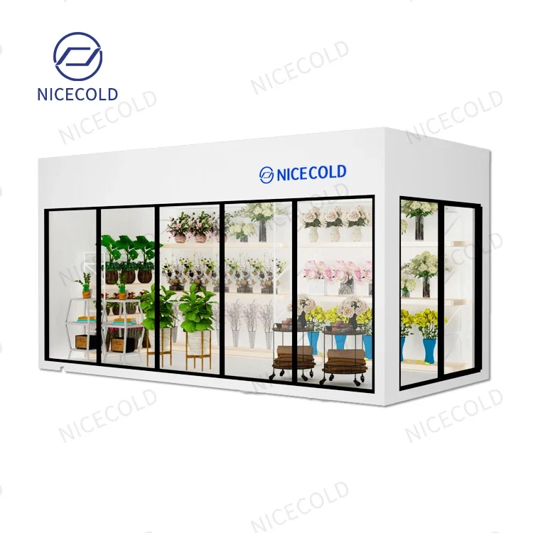 Display Fresh Flowers Refrigerator Glass Door Floral Storage Walk in Cooler - Image 3