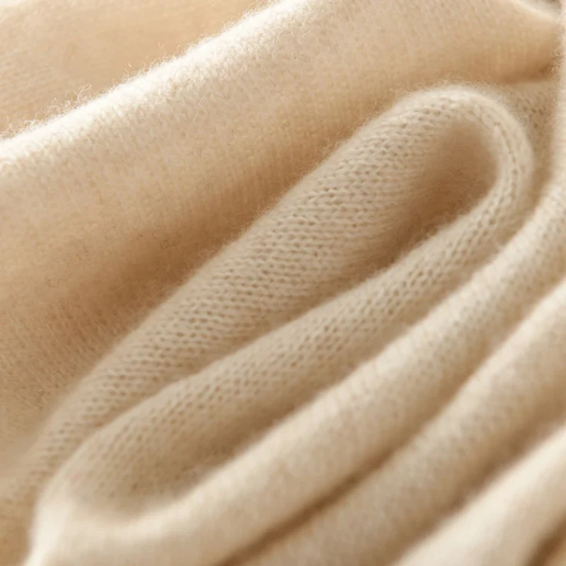 New cashmere men's and women's knitted scarves fall/winter soft color matching casual warm color contrast scarf.
