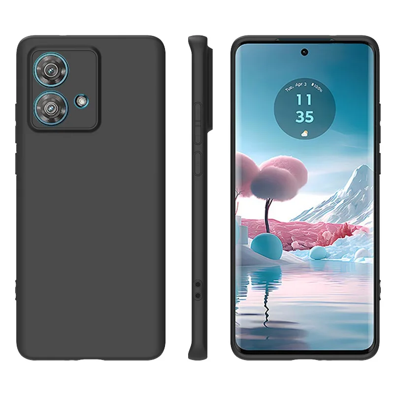 BAILI Étui Portefeuille à Fermeture éclair Pour Motorola Edge 40 Neo – Protection RFID, Magnétique, 7 Emplacements + Fonction Support