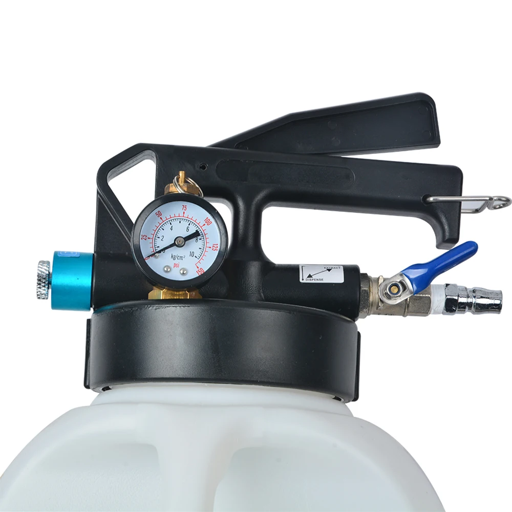 Podofo Getriebeölpumpe 10L ATF-Pumpe Kraftstoffabsaugung Ölnachfüllwerkzeug Ölfüllvorrichtung mit 13 Adaptern für Gängige Automarken – Detail 10