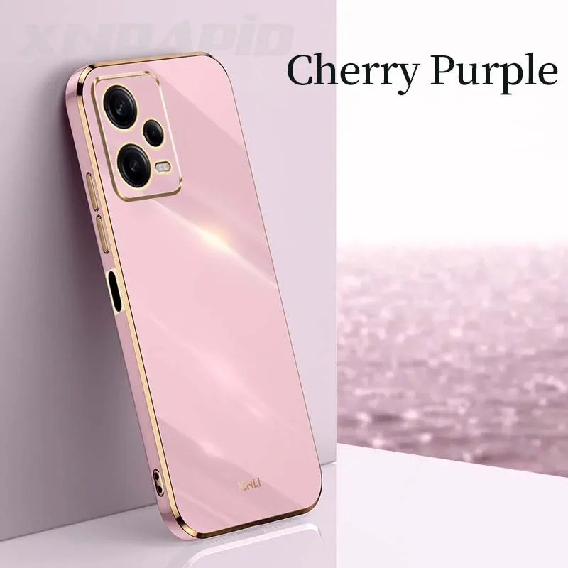 6D Straight Edge Plating Soft TPU Phone Case