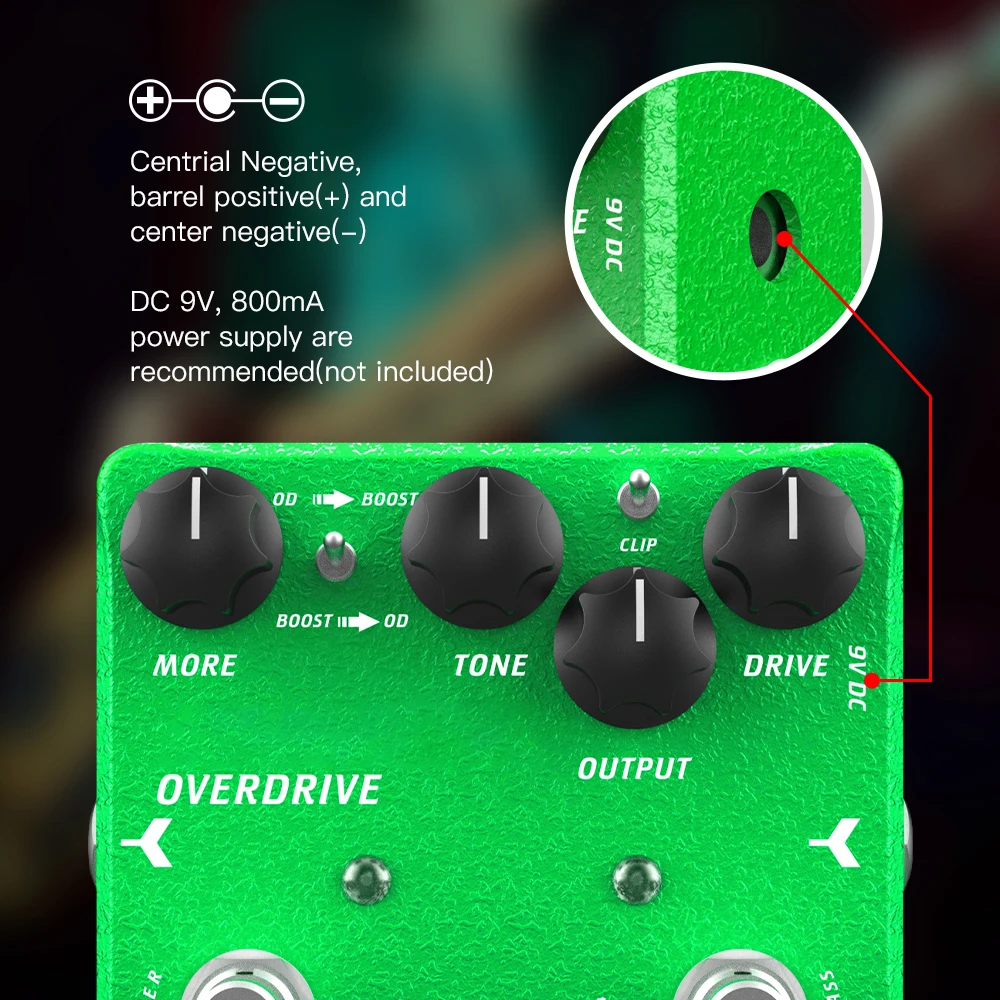 Dr. J Series D60 EMERALD Overdrive Guitar Pedal 15dB Boost Beautiful Warm Charac