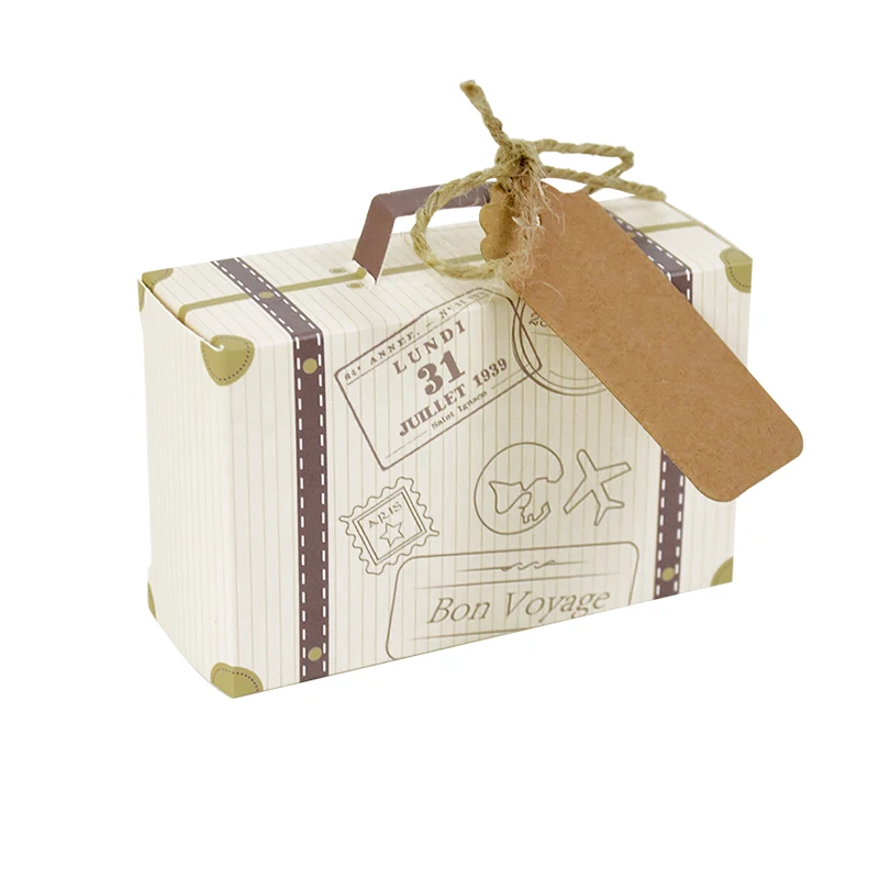 10/20 pz Retro carta Kraft sacchetto regalo fai da te gioielli