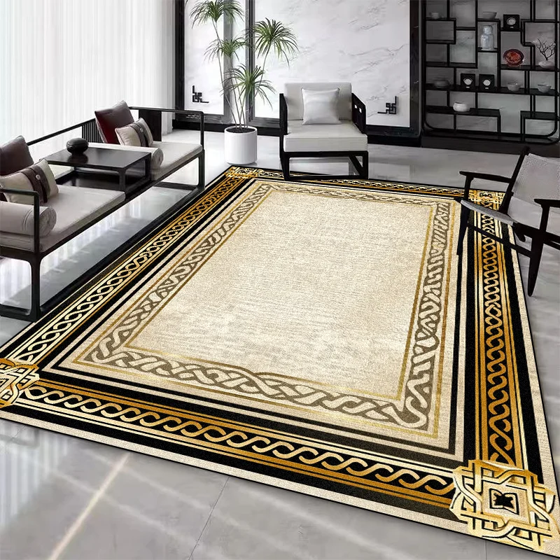 Luxurious Gray Nordic Rug Living Room Decoration Carpet Large Area Soft Lounge Rugs for Bedroom Washable Anti-slip Floor Mat 4