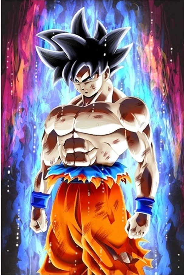 Diy 5D Diamond Painting Japanese Anime Dragon Ball Diamond Embroidery Goku Portrait Full Drill Cartoon Cross Stitch Home Decor