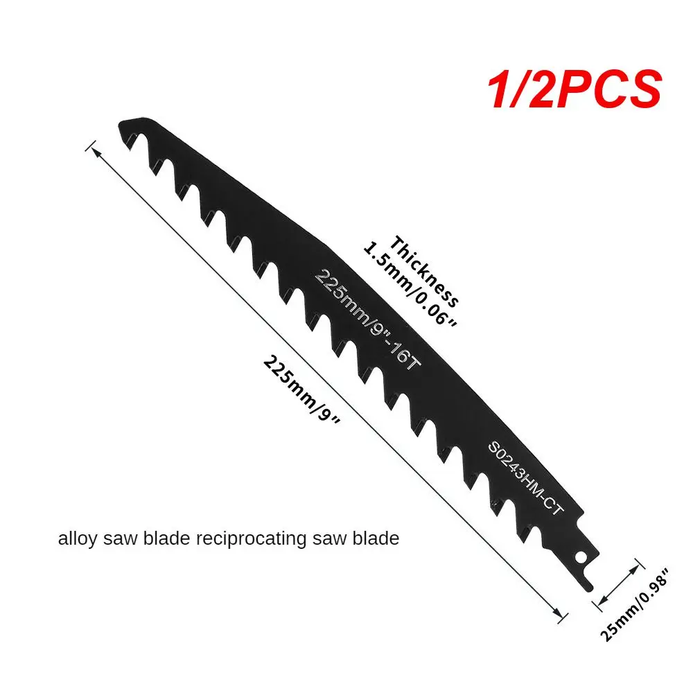 

1/2PCS Carbide Alloy Reciprocating Saber Saw Blades Bubble Brick Hollow Brick Concrete Stone Demolition Cutting Tools Renovator