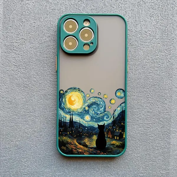 Enchanted Midnight Cat Shockproof Phone Case